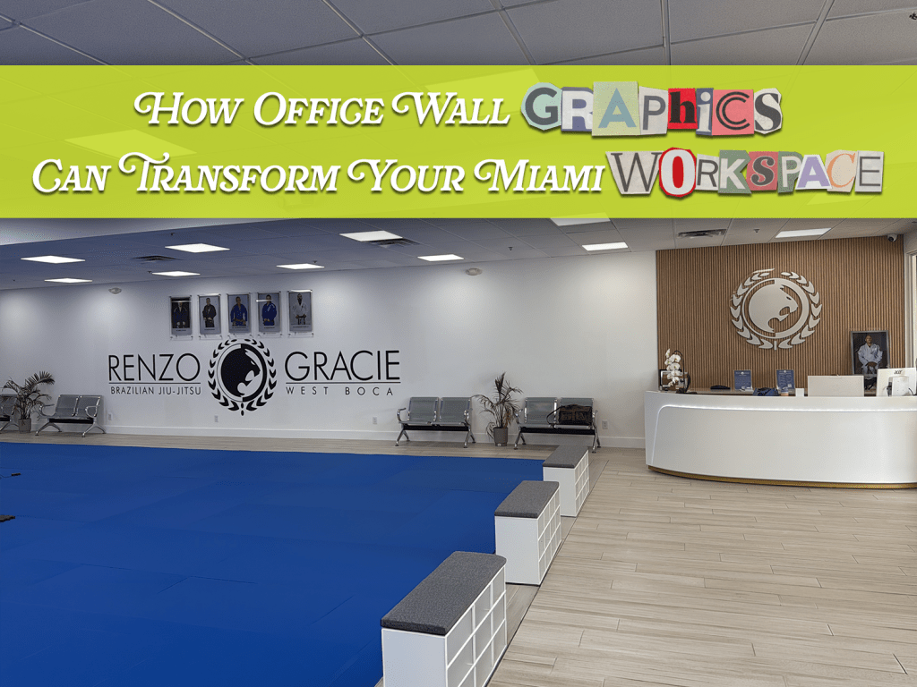 Custom office wall graphics designed and installed by Digigraphix in Miami